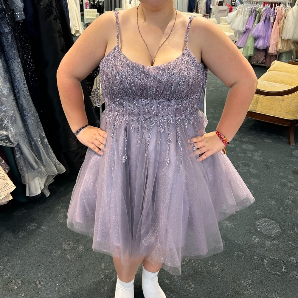 Elegant Lavender HoCo Dress